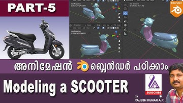 modeling scooter in blender-5