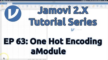 Jamovi 2.X Tutorial: One Hot Encoding Add-On Module (Episode 63)