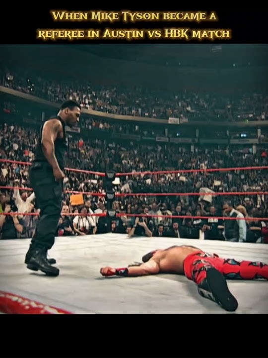 Mike Tyson knocks out Shawn Michaels 👊 #wwe #attitudeera #miketyson #wwesuperstar