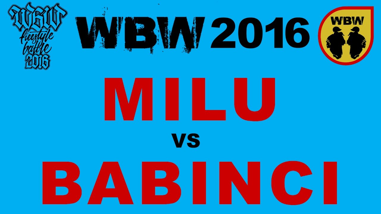 Milu 🆚 Babinci 🎤 WBW 2016 Gdańsk (freestyle rap battle) Półfinał