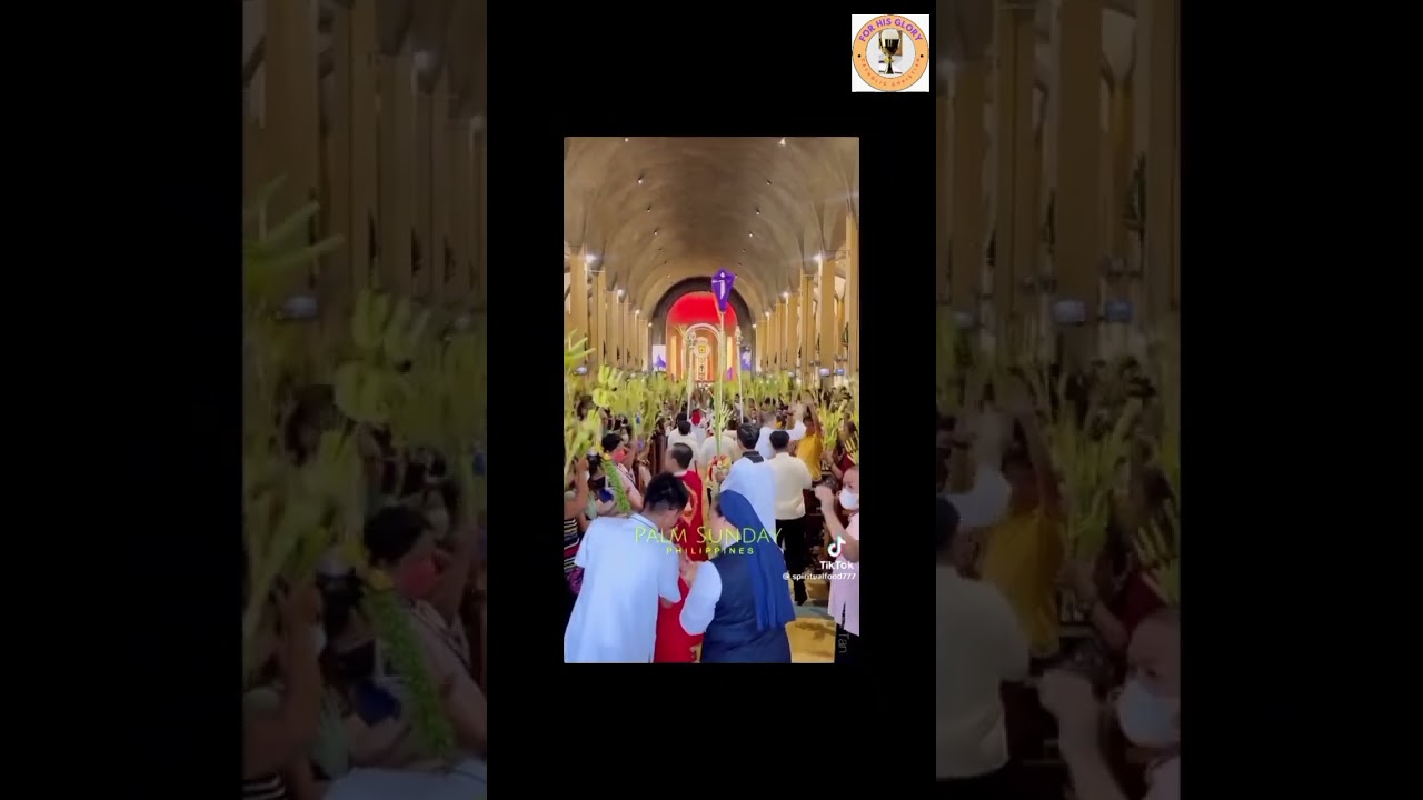 Palm Sunday. Jesus entered Jeruslem with triumph. 