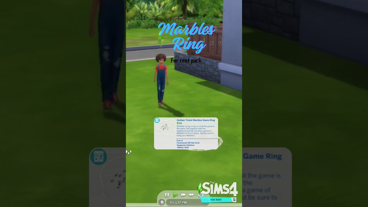 Marbles Ring🧸 For Rent Pack🏠