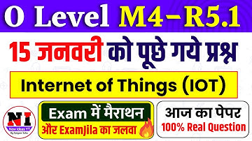 Vandaag IoT Paper m4r5 | Oplossing voor het Internet of Things Paper | O Level IoT Paper 2025 Van...