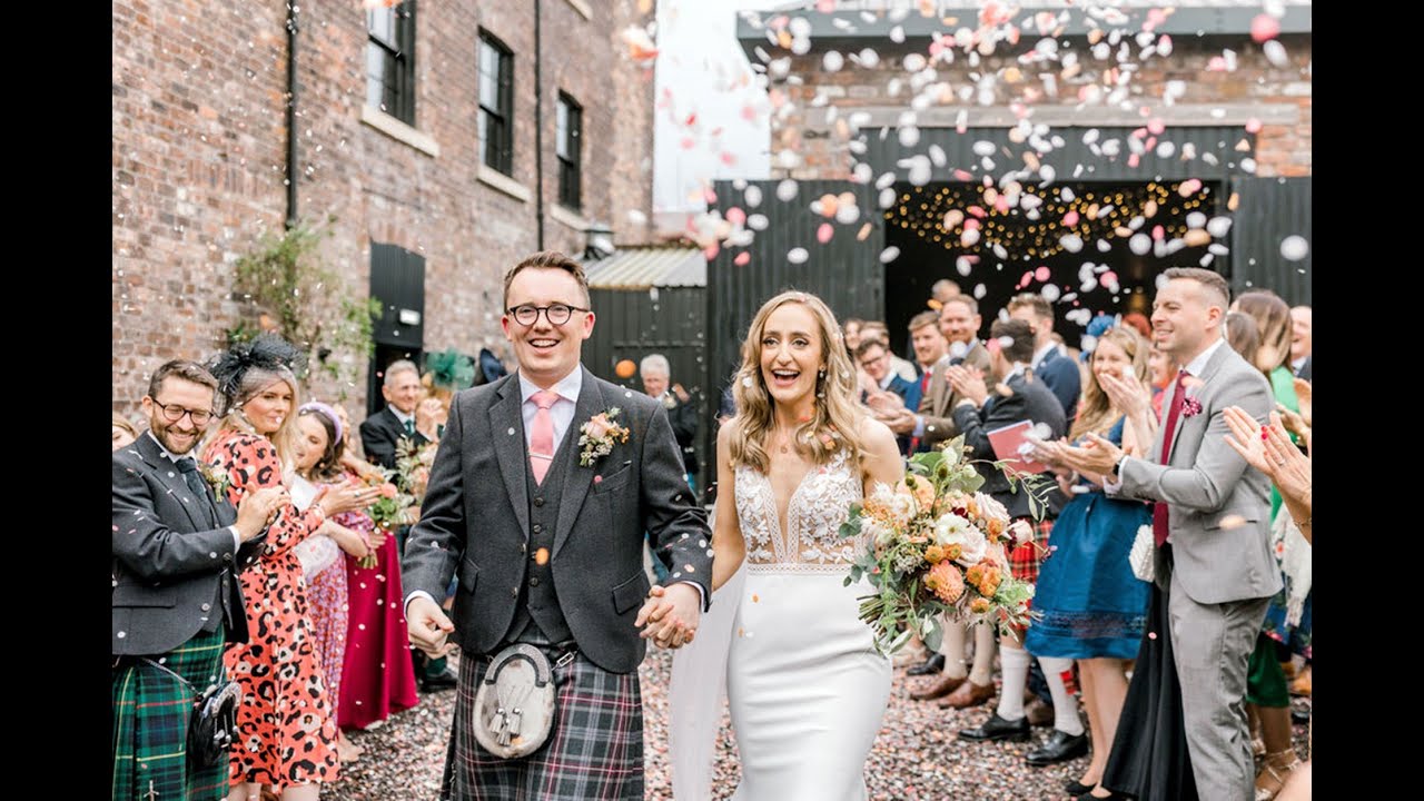 Emma and Paddy's wedding at the Engine Works in Glasgow