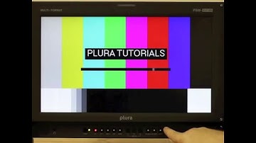 PLURA Tutorials: Display Time Codes on a PBM Monitor
