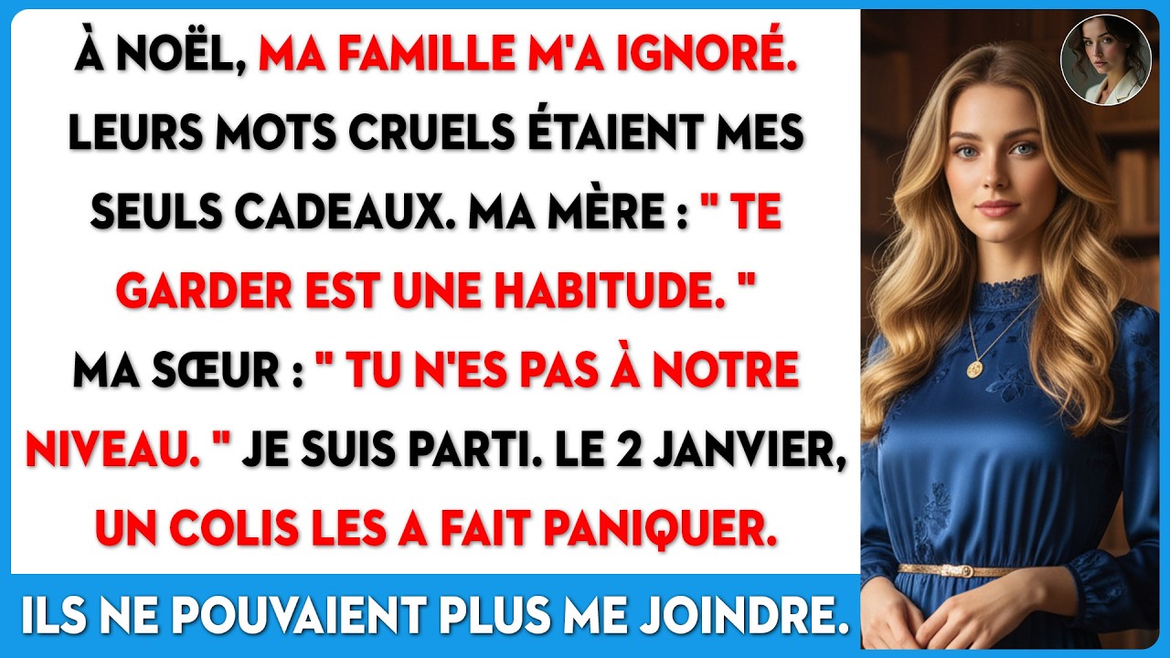 Le matin de Noël, mon père a distribué des cadeaux de luxe à tout le monde dans la pièce, sauf à moi. En riant, ma mère a dit : « Pourquoi gaspiller de l’argent pour toi ? » et ma sœur a ajouté...