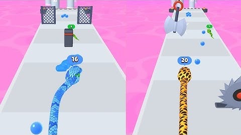 Snake Run Race 3D Running Game - Gameplay Walkthrough Part 1 Levels 1-15 (iOS, Android) #games