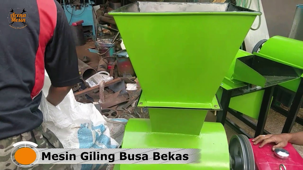 Harga Jual Mesin Pencacah Busa, Alat Penghancur Giling Busa Bekas Pabrik