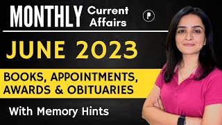 June 2023 Monthly Current Affairs | Appointments, Books, Awards, Obituary