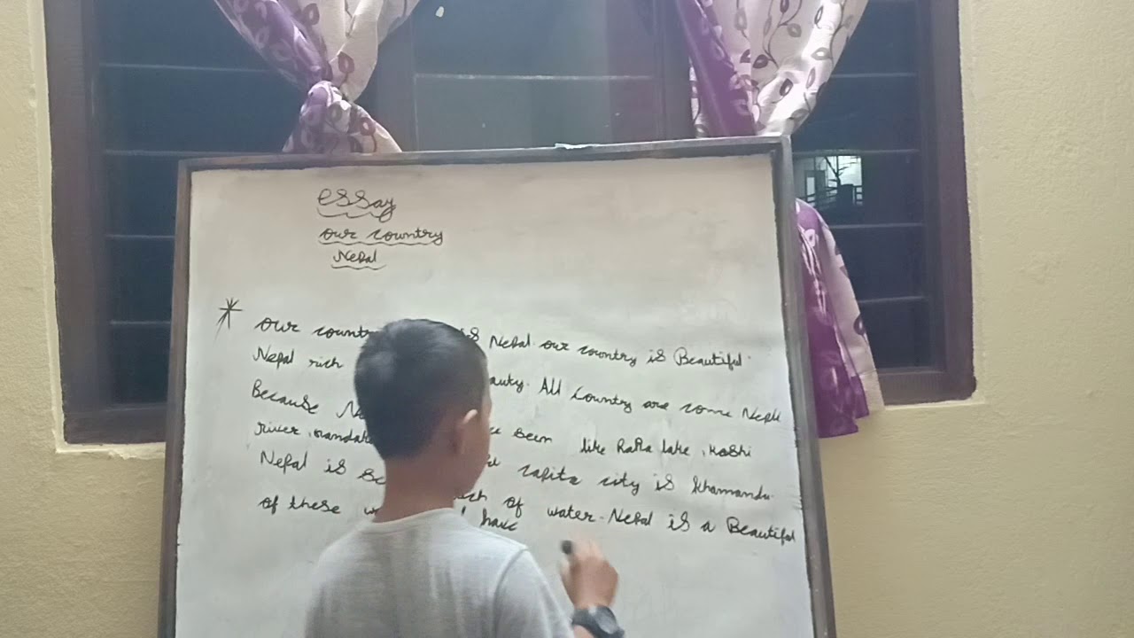 Essay about nepal class5 essay nepal youtube