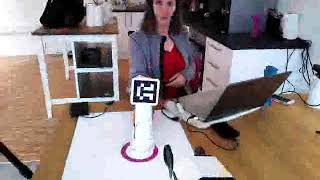 Aruco marker tracking with Tiago