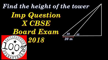 Applications of trigonometry Class 10 CBSE RBSE   Q1 R B Classes