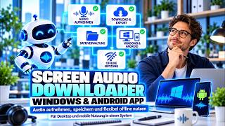 Screen Audio Downloader: Suno und YouTube-Audio aufnehmen, MP3/WAV speichern und KI-Label entfernen!
