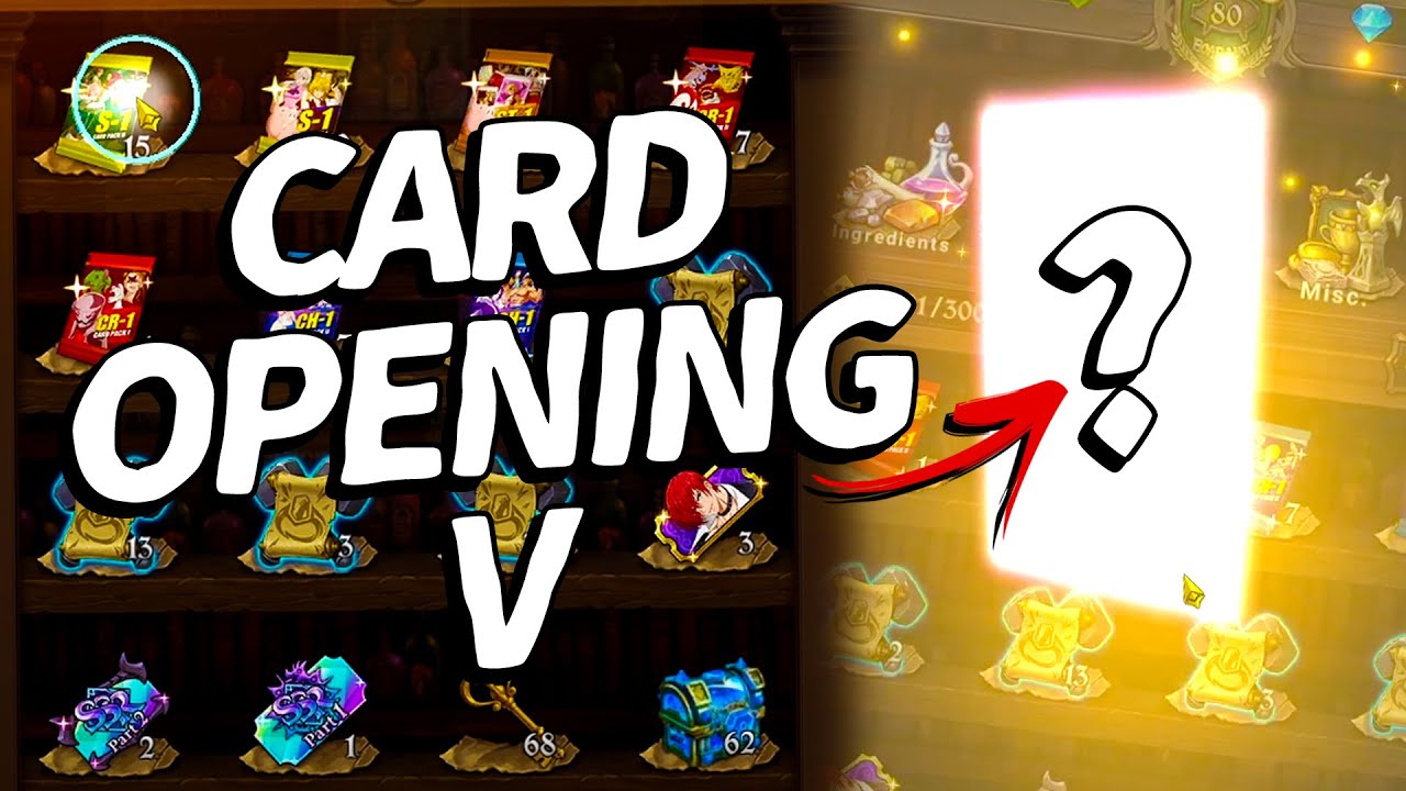 7ds Magic Card Card Pack Opening 5! Artifact Cards! | 7DS Grand Cross - YouTube