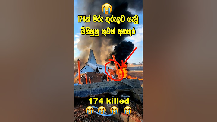 ලොවක් කම්පා කළ දකුණු කොරියානු බිහිසුණු ගුවන් අනතුර - South Korean Plane Crash #shorts
