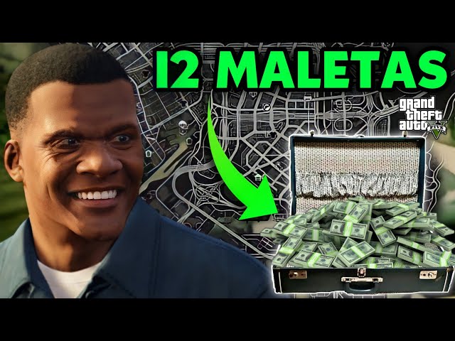 COMO FICAR MUITO RICO NO GTA 5 - MALETAS DE DINHEIRO!! 