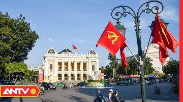 Đường phố Hà Nội rực rỡ cờ hoa mừng Quốc Khánh 2/9 | Tin tức 24h mới nhất | ANTV