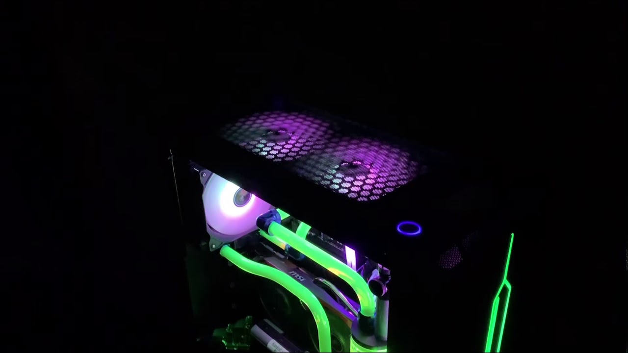 UV reactive PC! Project “UV Green” Custom PC