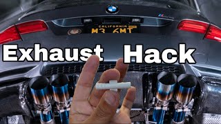 How To Make Any BMW Exhaust Louder. How To Bypass Exhaust Muffler Valves.