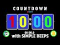 another rectangle flip clock 10 minutes countdown timer alarm🔔with simple beeps