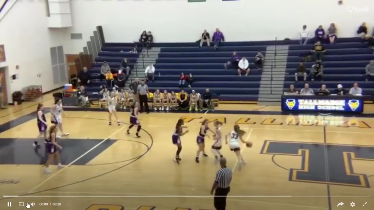 Tallmadge Basketball Player Lizzie Bickar 1000th Point YouTube