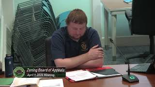 Zoning Board of Appeals; April 9, 2026 Zoning Board of Appeals; April 9, 2026