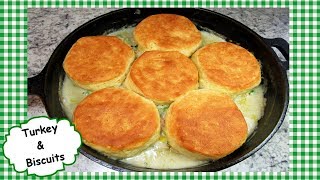 This turkey and biscuits one pot casserole recipe is so easy just in
time for those holiday leftovers. using leftover turkey, vegetables
gravy, ...