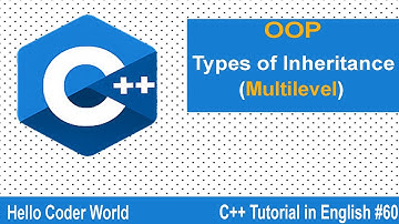 Types of Inheritance Multilevel #60 C++ Tutorial in English