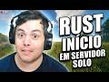 PRIMEIRA VEZ JOGANDO EM UM SERVIDOR SOLO VANILLA NO RUST !SERVER !PIX !COMANDO
