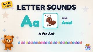 Letter Sounds A to Z | Phonics for Beginners | A for Ant to Z for Zebra | ABC for Toddlers