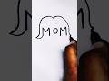 Mother S Day Drawing Very Creative Art Mother S Day Drawing Shorts Drawing Kids Diy Art 