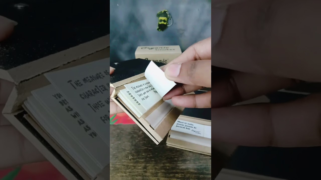 Organic Smokes Brown Rolling Paper with Tips (New Packaging) 