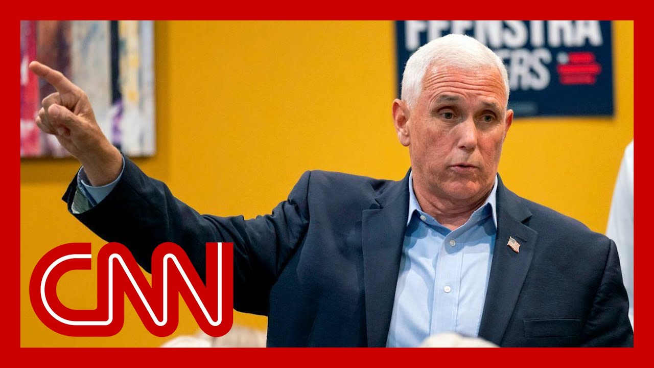 Voter confronts Mike Pence blaming him for Biden being elected. See his response