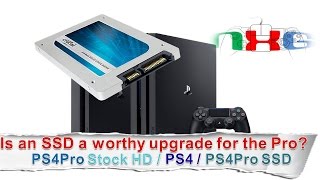 Is an SSD a worthy upgrade for the Pro? PS4, Stock and SSD times