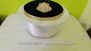 Black white peer saqib Shami cap with 