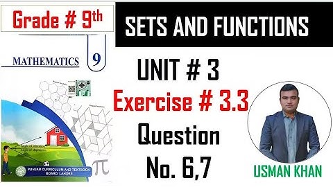 Class 9th maths chapter 3 exercise 3.3 question no. 6, 7，Punjab board 9th class maths new book