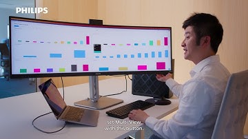 Boost productivity with the 49" Thunderbolt™ 4 Philips Monitor