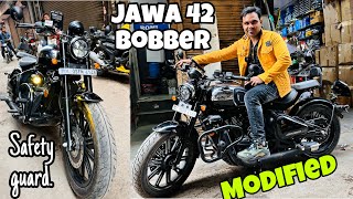 jawa 42 bobber black mirror modified | Jawa 42 bobber Top End Modification 😱