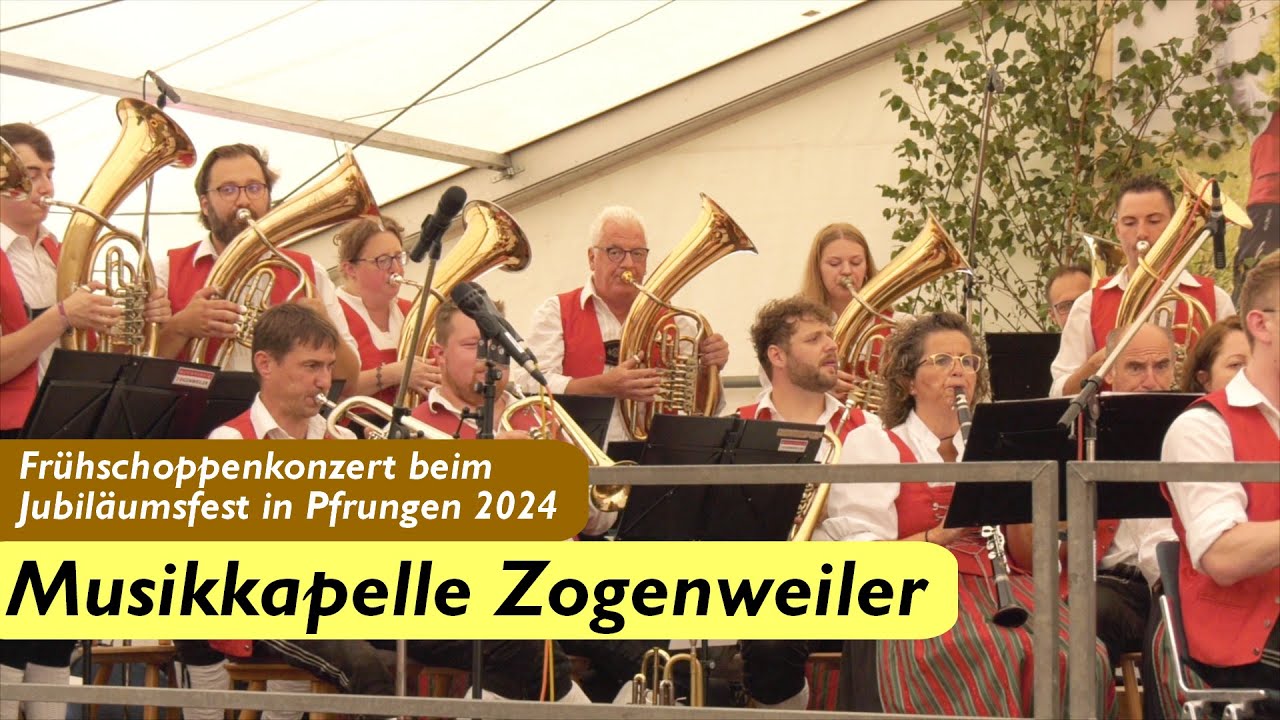 Musikkapelle Zogenweiler beim Frühschoppenkonzert in Pfrungen
