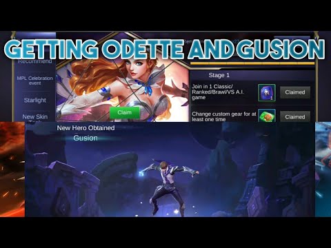 Getting Odette And Gusion Mobile Legends Youtube - gusion roblox