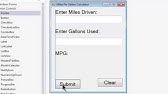 Miles Per Gallon Program 
