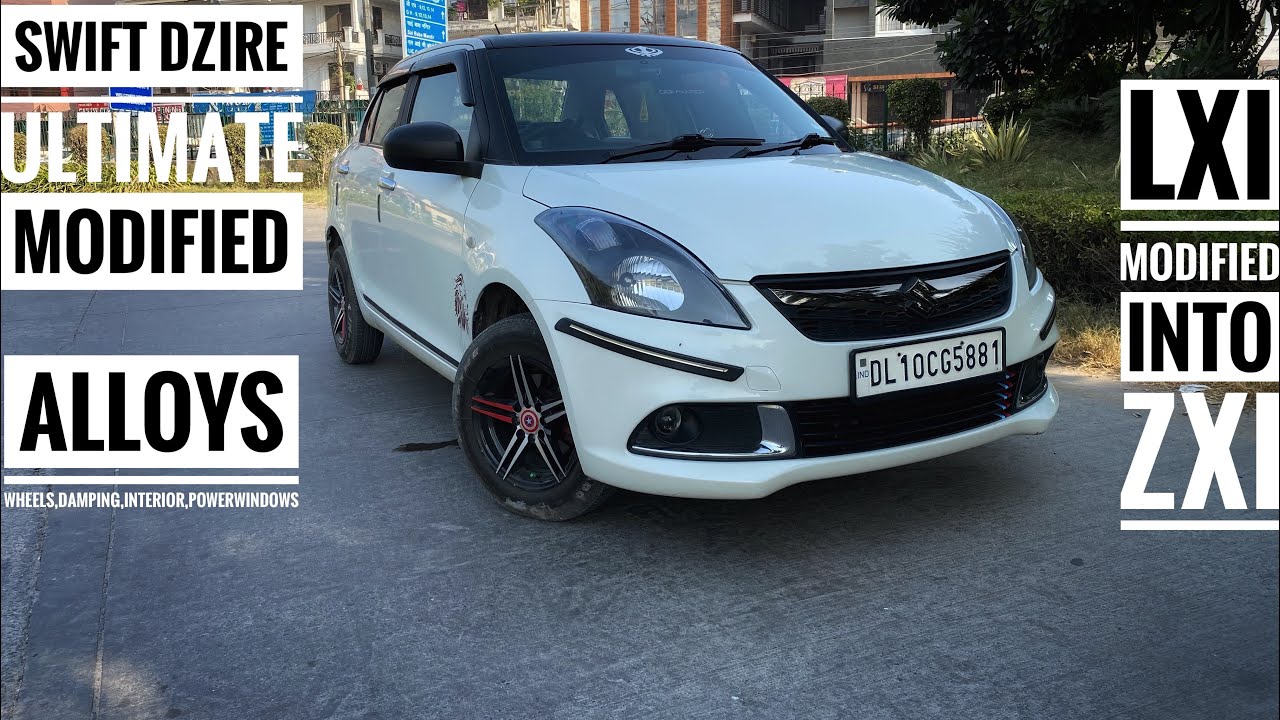 Maruti Swift Dzire Ultimate Modified Lxi Convert To Zxi Alloys Wheels maruti-swift-dzire-ultimate-modified-lxi-convert-to-zxi-alloys-wheels