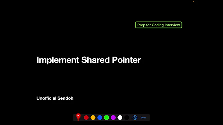 Implement Shared Pointer  |  C++ | English