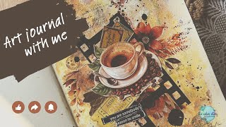 Art journal with me : Coffee theme