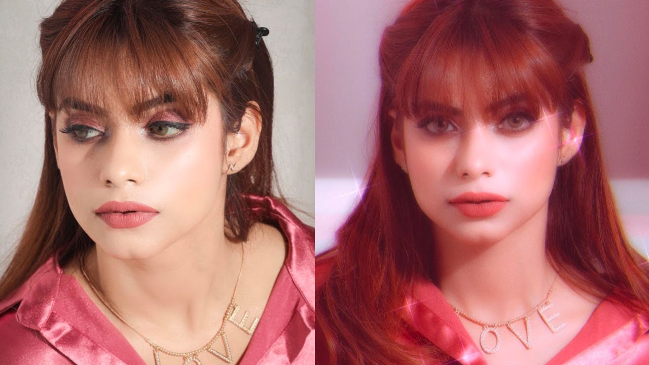 Nida Raza Nagma Mirajkar inspired makeup tutorial || Beautiful Rose gold smokey ...