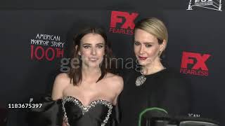 Emma Roberts and Sarah Paulson at the American Horror Story 100th