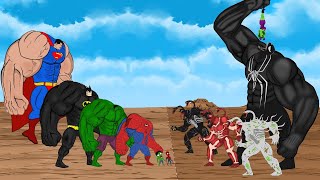 HULK & SPIDER MAN - SUPERMAN - BATMAN vs ZOOMBIE VENOM: Who is Win - FUNNY | SUPER HEROES MOVIES