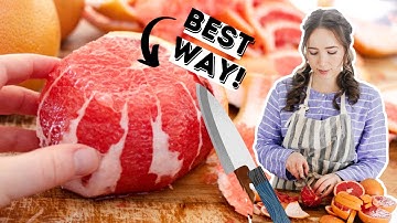How to Cut a Grapefruit 5 Ways! The BEST Way to Eat a Grapefruit!