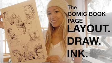 Drawing and Inking a Comic Book Page- Lady Mechanika