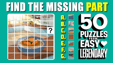 Can You Find the Missing Piece? 🔍 Easy to Legendary Puzzle Challenge | EP:89